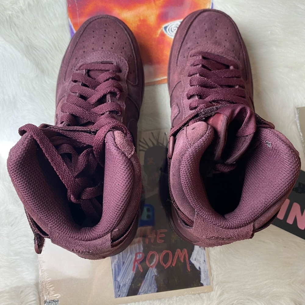 🆕 Nike Air Force 1 High LV8 Burgundy - Womens - Picture 5 of 12
